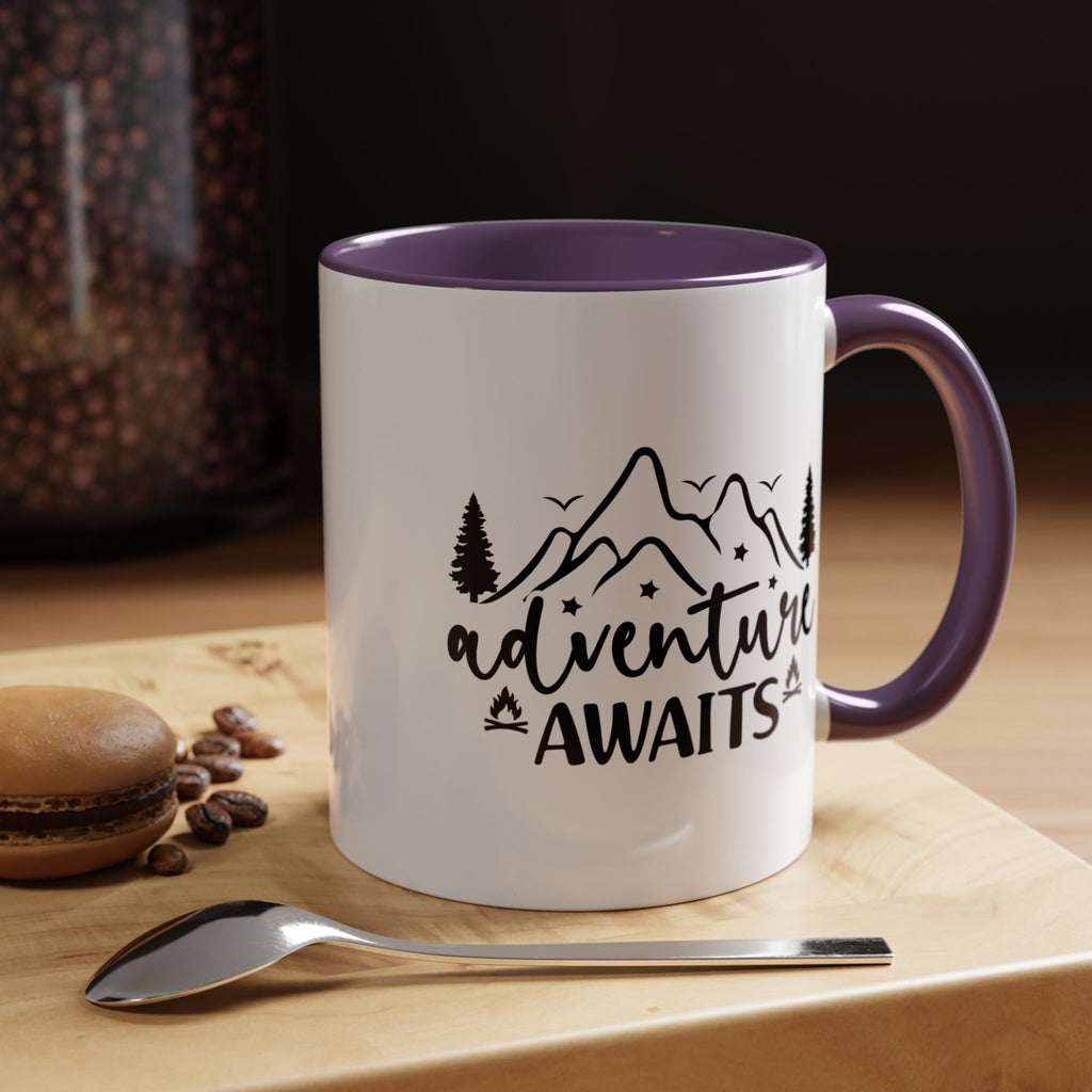 Adventure Awaits Coffee Mug — Mountain Travel 11/15oz Accent Mug