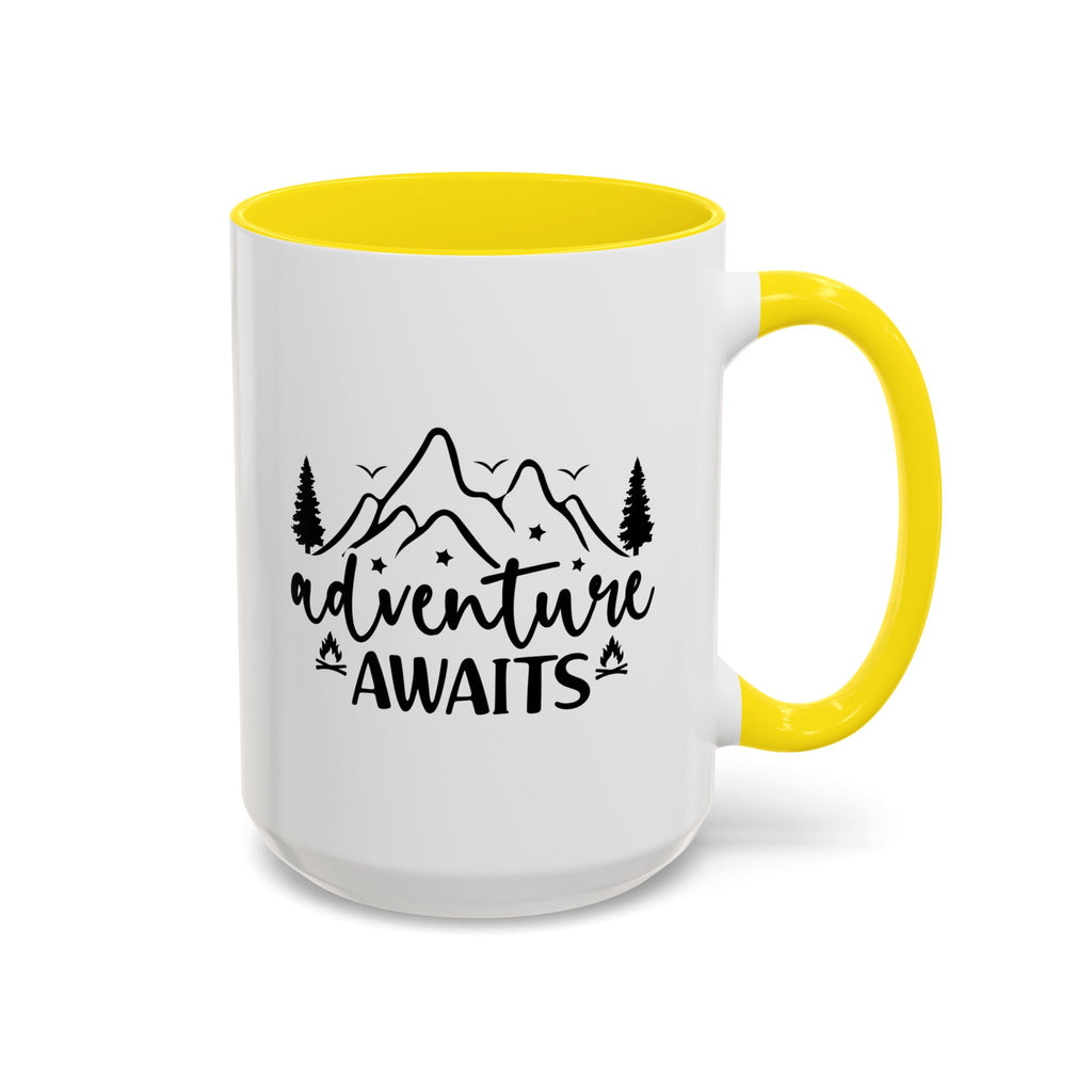 Adventure Awaits Coffee Mug — Mountain Travel 11/15oz Accent Mug