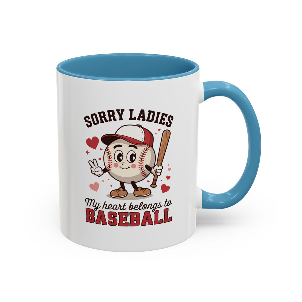 Ceramic coffee mug Baseball Accent Coffee Mug — Ceramic Tea & Coffee Cup (11/15 oz)