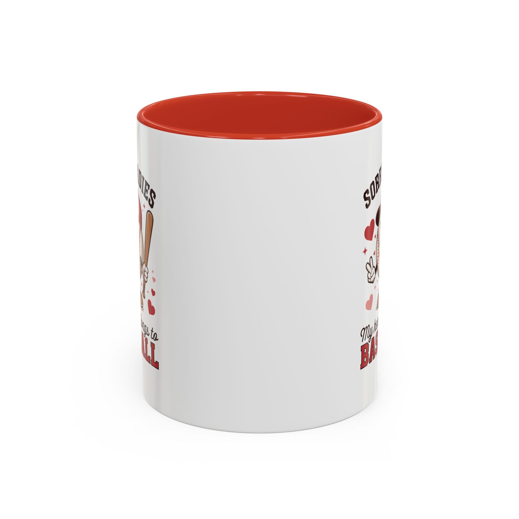 Ceramic coffee mug Baseball Accent Coffee Mug — Ceramic Tea & Coffee Cup (11/15 oz)