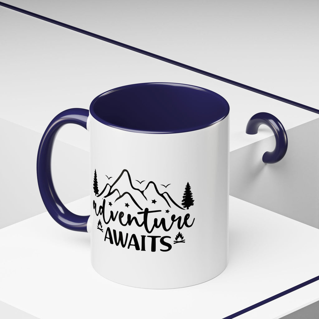 Adventure Awaits Coffee Mug — Mountain Travel 11/15oz Accent Mug