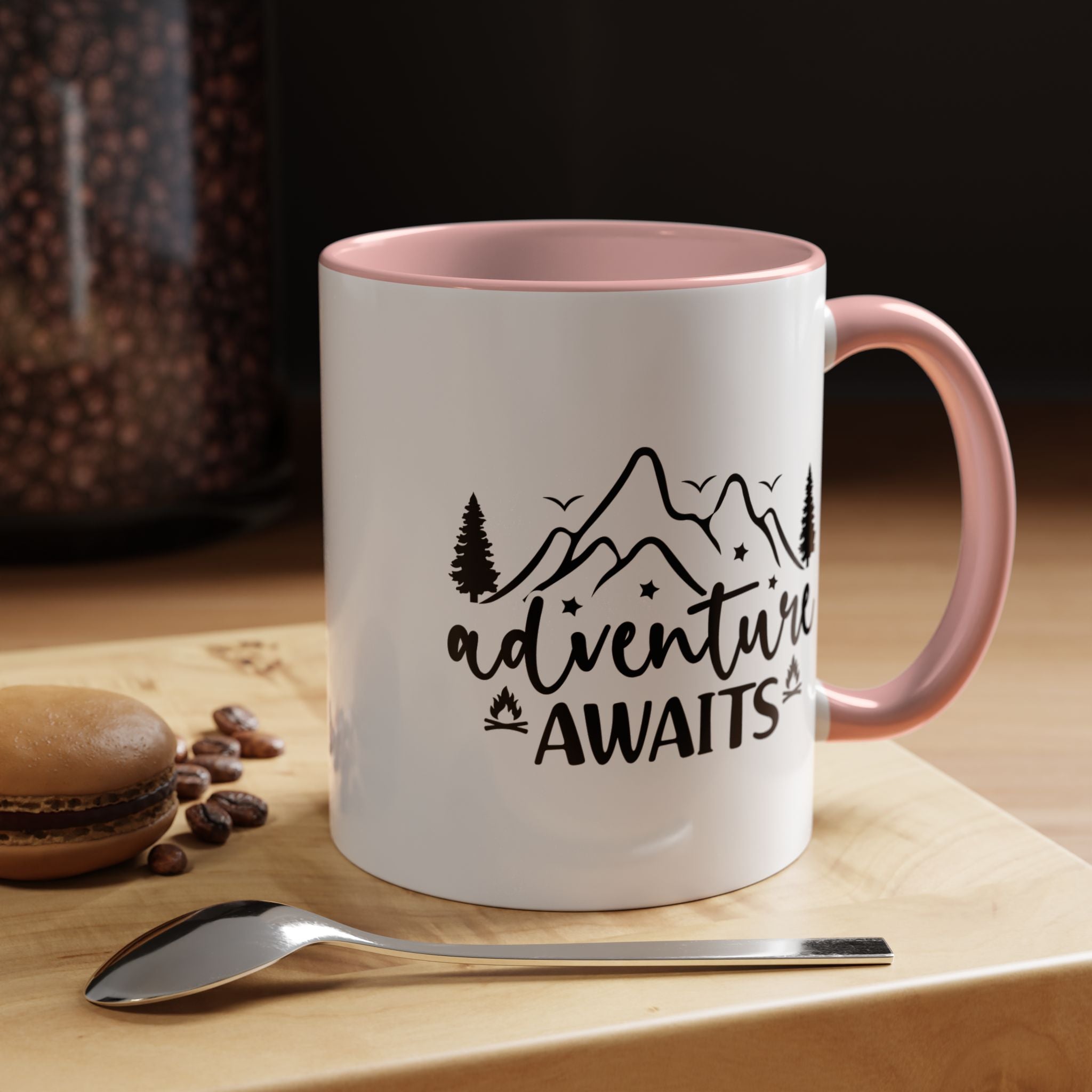 Adventure Awaits Coffee Mug — Mountain Travel 11/15oz Accent Mug