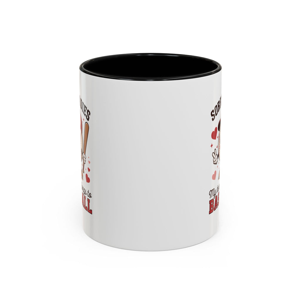 Ceramic coffee mug Baseball Accent Coffee Mug — Ceramic Tea & Coffee Cup (11/15 oz)