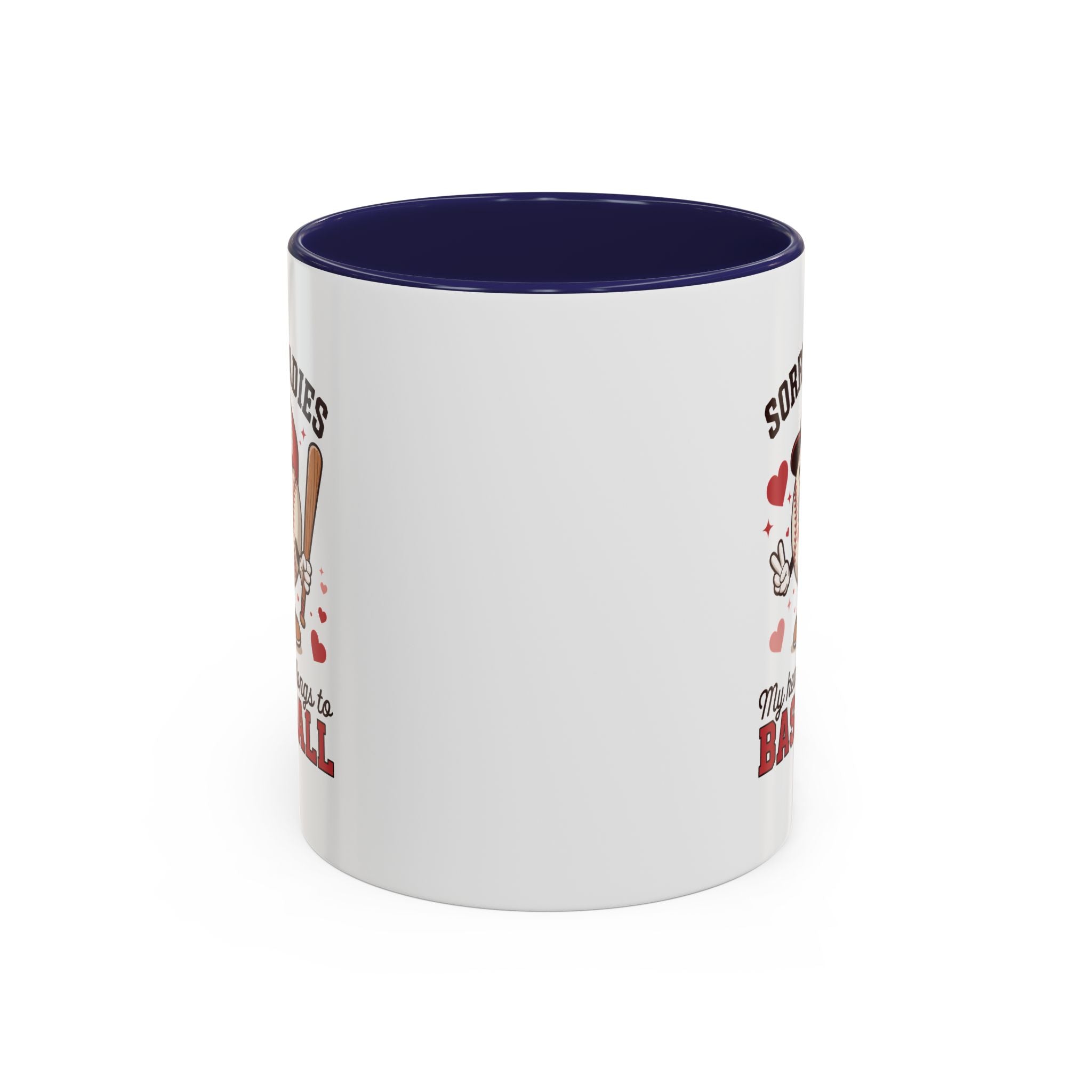 Ceramic coffee mug Baseball Accent Coffee Mug — Ceramic Tea & Coffee Cup (11/15 oz)