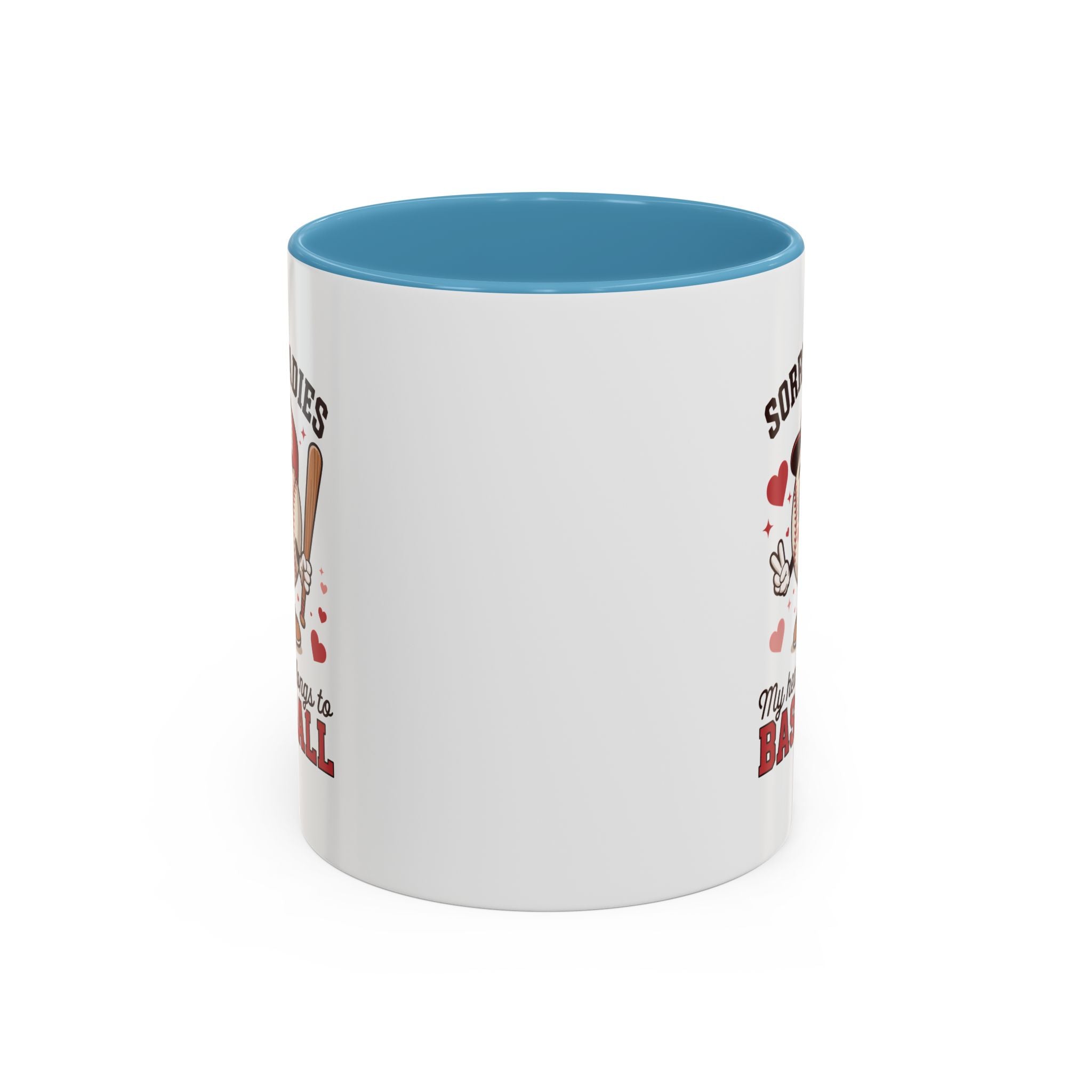 Ceramic coffee mug Baseball Accent Coffee Mug — Ceramic Tea & Coffee Cup (11/15 oz)